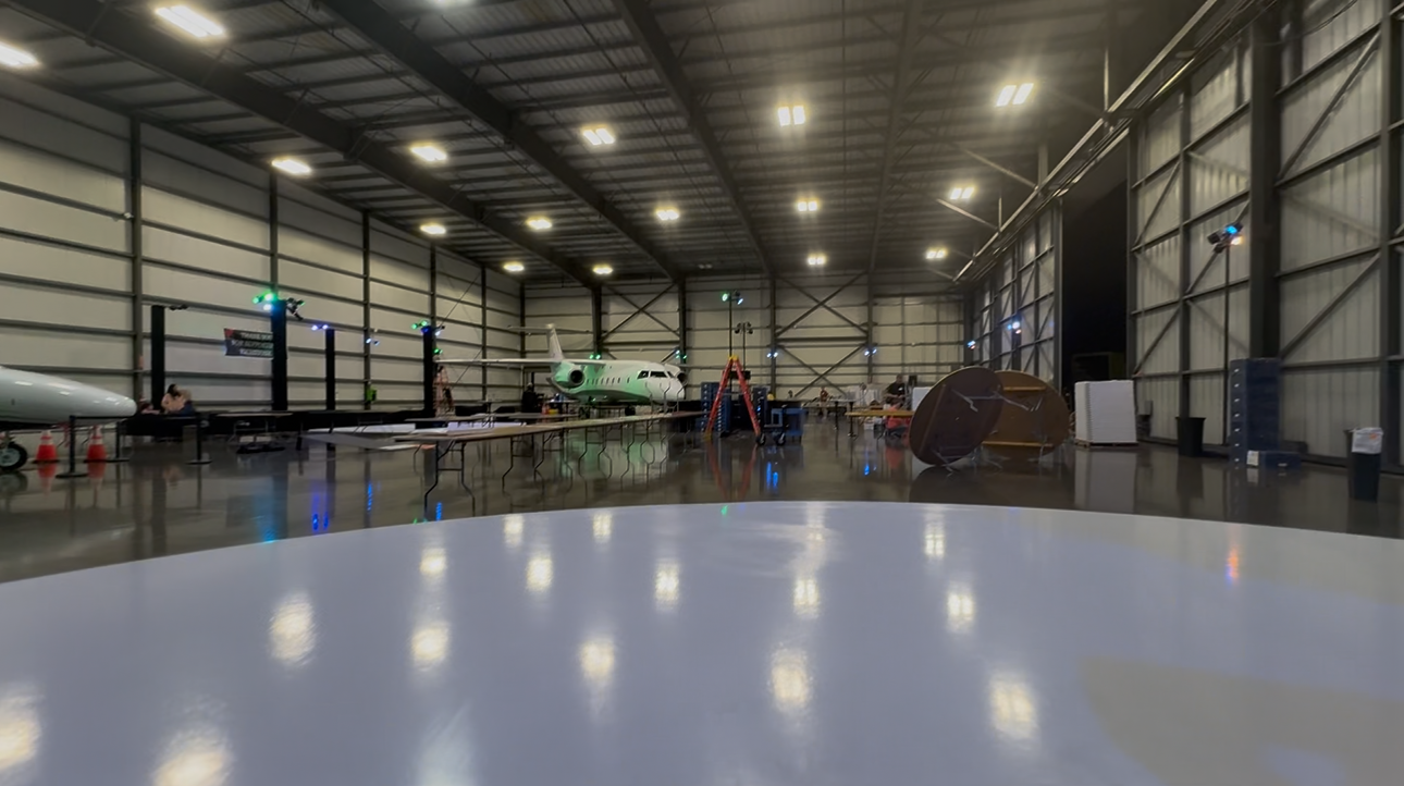 Richstone Family Gala – Hawthorne Airport charity event with lighting and aircraft displays.